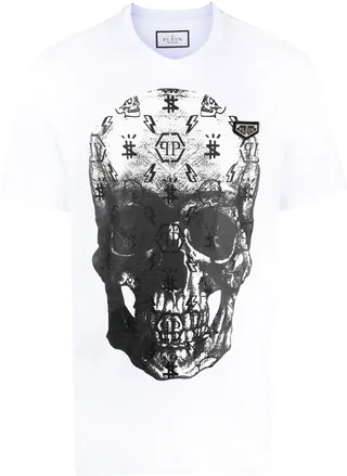 skull-print short-sleeve T-shirt