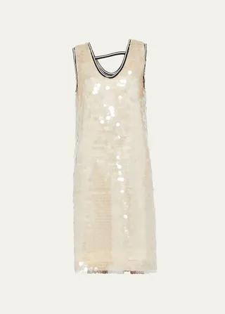 Paillette Embellished Midi Dress