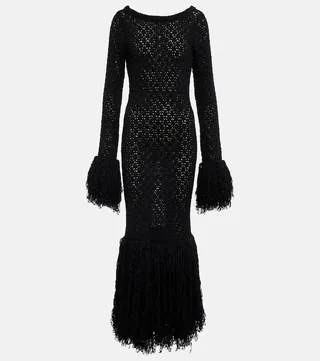 Cile cotton-blend knit maxi dress