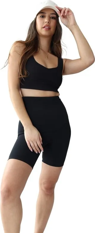 Ingrid & Isabel Maternity Postpartum Bike Short Black Size S