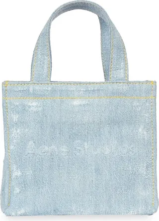 Denim Logo Shopper