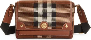 Medium Note Check Crossbody Bag