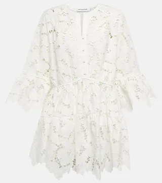 Cotton lace minidress