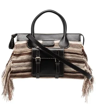 Edith knitted tote bag
