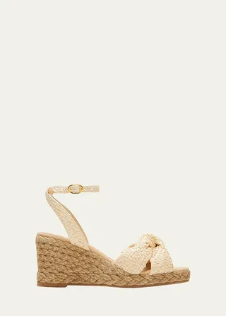 Playa Ankle-Strap Wedge Espadrille Sandals