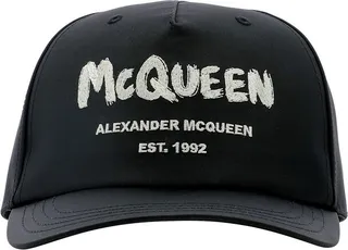 Alexander McQueen Graffiti Logo Baseball Cap