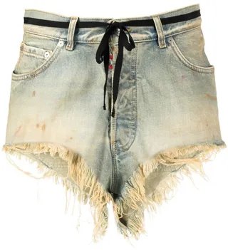 Frayed Denim Shorts