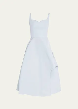 Sweetheart Asymmetric-Hem Dress
