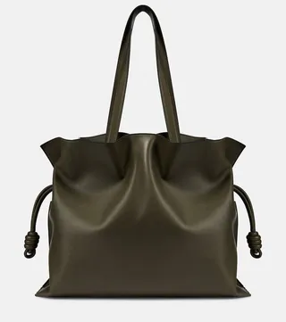 Flamenco XL leather shoulder bag