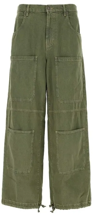 Moschino Logo Patch Wide-Leg Pants