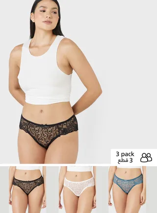 3 Pack Cheeky Briefs
