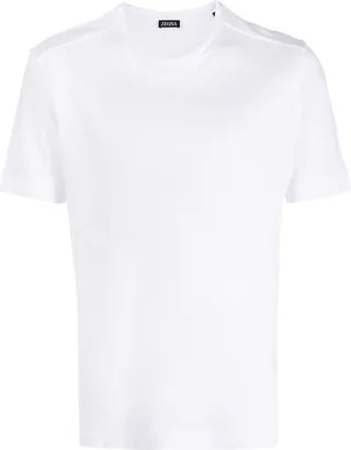 short-sleeve linen T-shirt