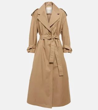 The Cube Qtrench cotton twill trench coat