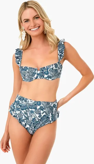 Libelulas Noche Kiwi Bikini Top