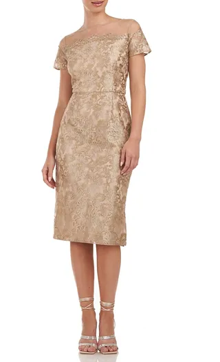 Taylor Floral Lace Midi Dress