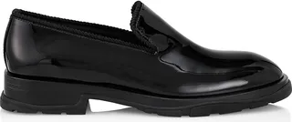 Patent Leather Rubber Sole Loafers
