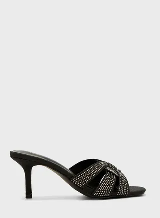Diamante Detail Mule Sandal