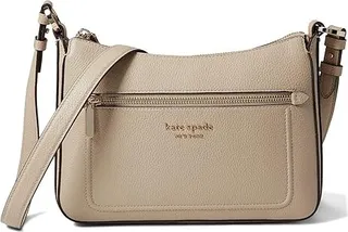 Kate Spade New York Hudson Pebbled Leather Medium Crossbody (Earthenware) Handbags