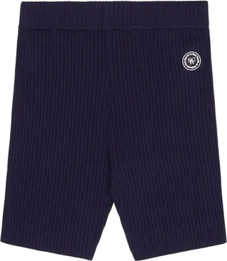 Logo-Patch Ribbed Shorts