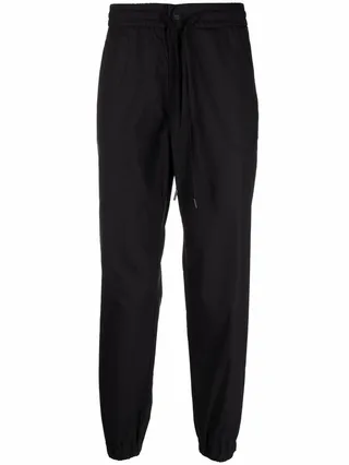 Logo-Patch Straight-Leg Trousers