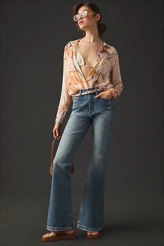 Pistola Dana High-Rise Bootcut Jeans Blue