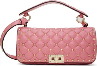 Valentino Garavani Pink Rockstud Spike Bag
