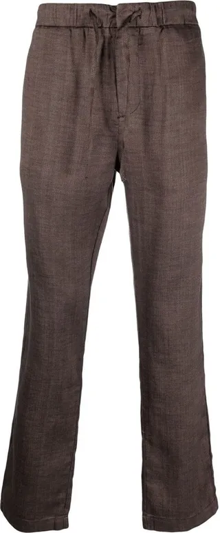 Drawstring Straight-Leg Trousers