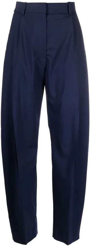 High-Waisted Slit Trousers