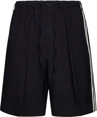 Y-3 Stripe-Detailed Knee-Length Shorts
