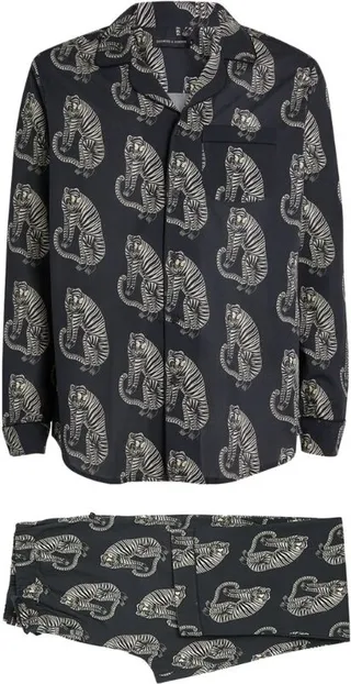 Desmond & Dempsey Sansindo Tiger Pyjama Set