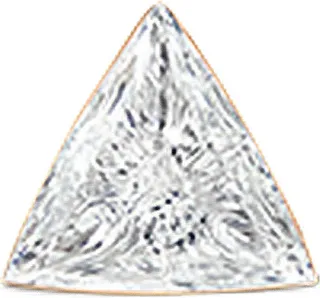 3mm Invisible Set Diamond Triangle Thread Through Rose Gold Single Earring