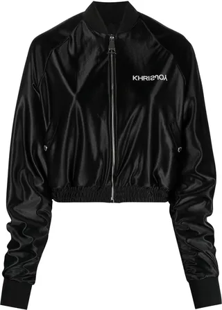 Logo-Print Bomber Jacket