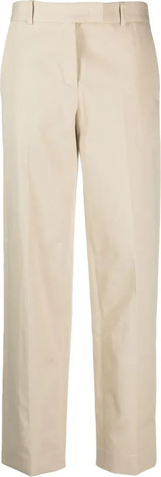 Straight-Leg Cut Trousers