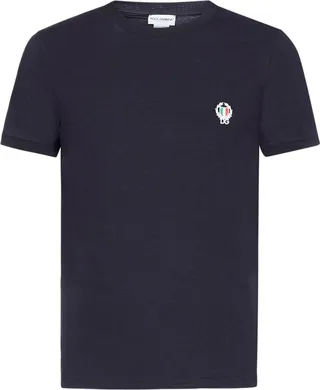 Dolce & Gabbana Logo Embroidered Crewneck T-Shirt