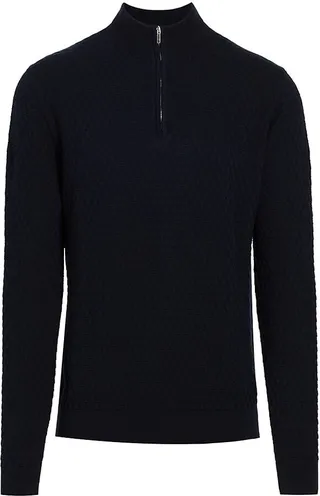 COLLECTION Diamond Pyramid Zip Sweater