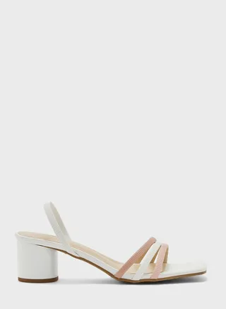 Ankle Strap Mid Heel Sandals