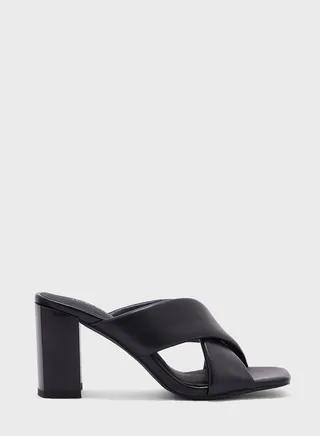 Cross Strap Mid Heelsandals