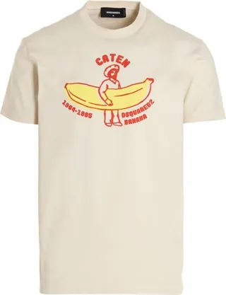 Dsquared2 Graphic Printed Crewneck T-Shirt