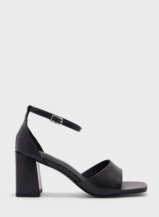 Ankle Strap Low Heel Sandals