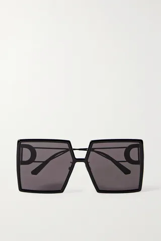 DIOR Eyewear - 30montaigne Su Oversized Square-frame Acetate And Metal Sunglasses - Black