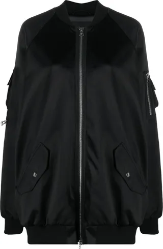 Satin Bomber Jacket
