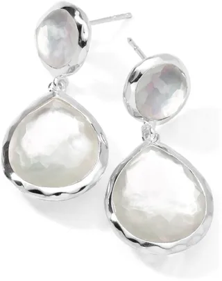 Semiprecious Teardrop Earrings