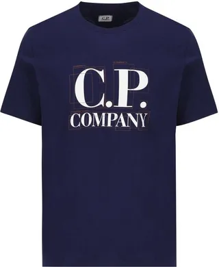 C.P. Company Logo Printed Crewneck T-Shirt