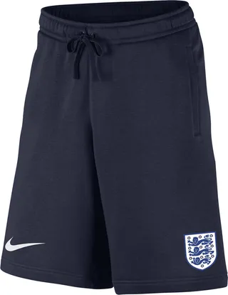 Nike Men's England Club Fleece Shorts in Blue
