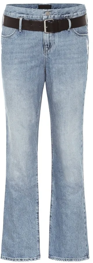 Dexter belted boyfriend jeans
