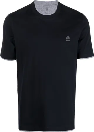embroidered-logo cotton T-shirt