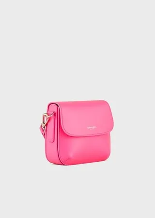 La Prima shoulder bag in rubber-effect leather