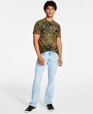 Guess Men's Eco Slim-Fit Mid-Rise Slightly Flared Boot Cut Jeans