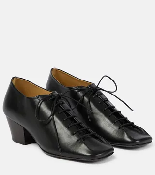 Leather Derby shoes