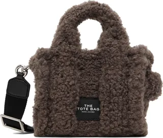 Marc Jacobs Gray Micro 'The Teddy' Tote